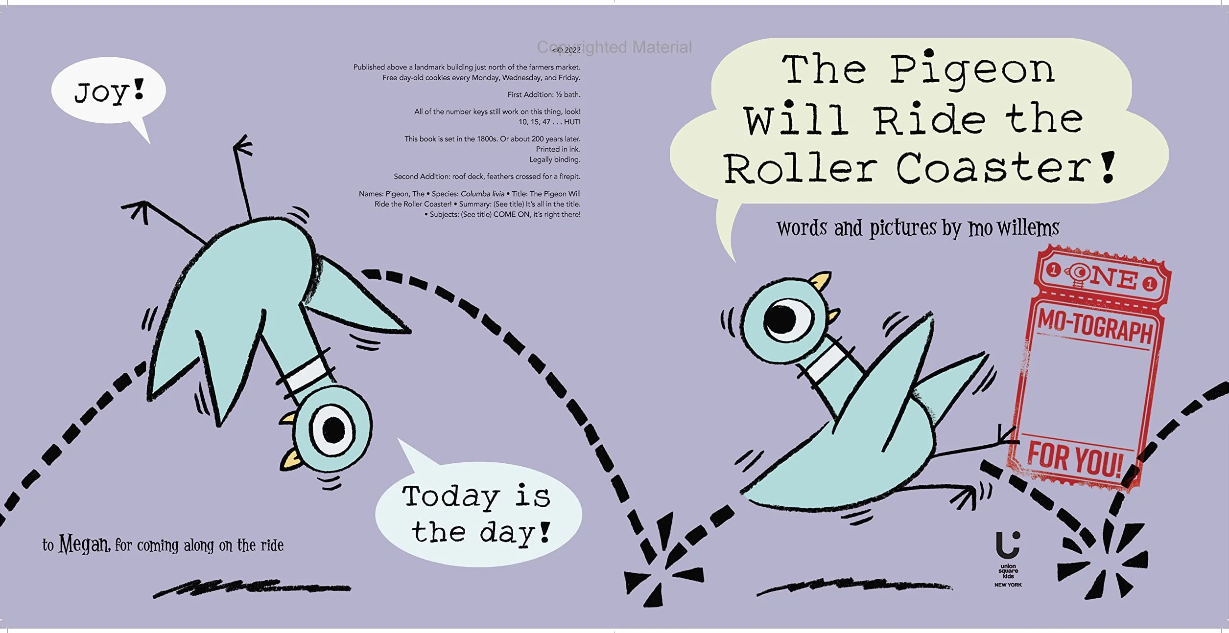The Pigeon Will Ride the Roller Coaster!