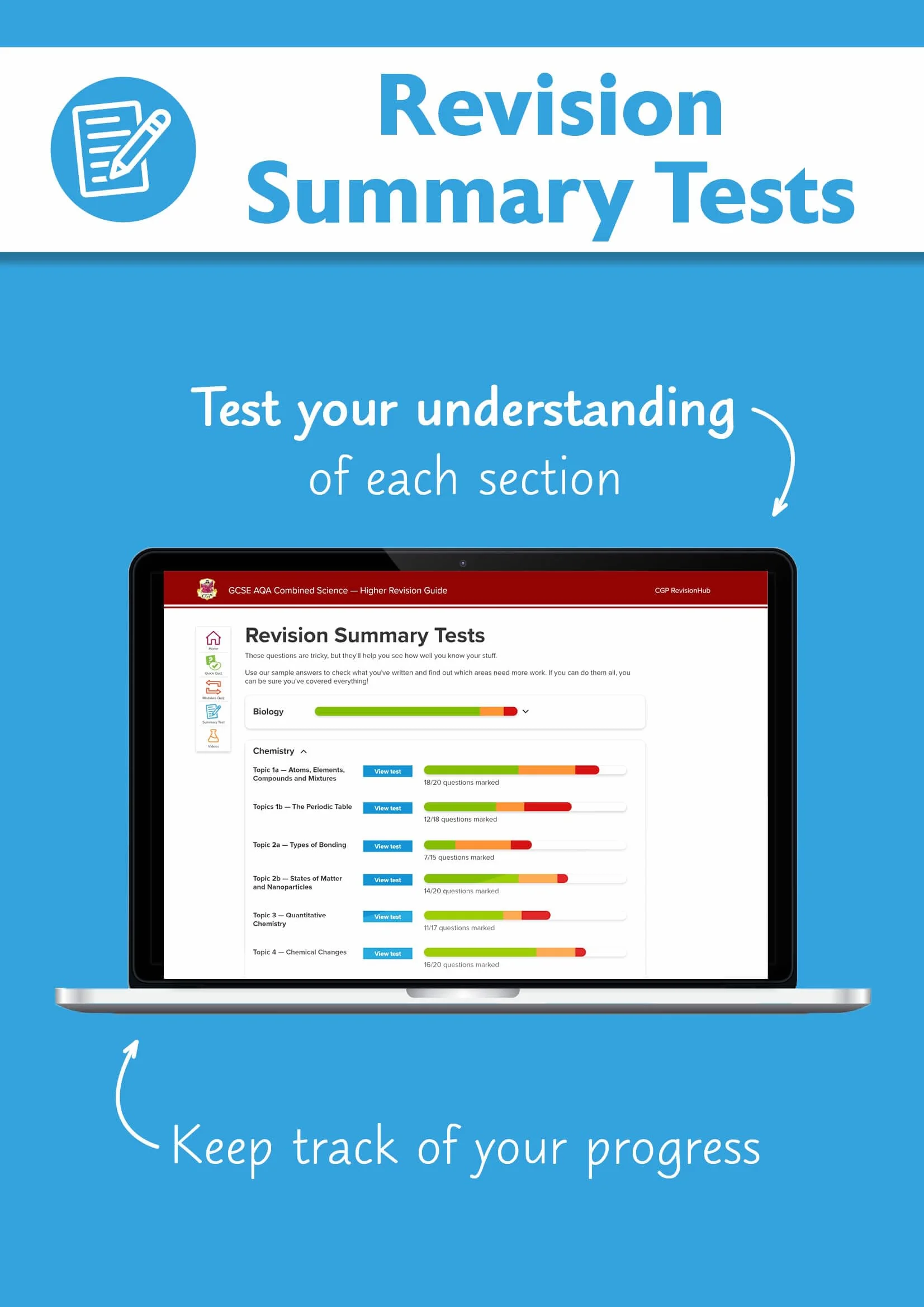 New GCSE Biology AQA Higher Revision Guide with CGP RevisionHub