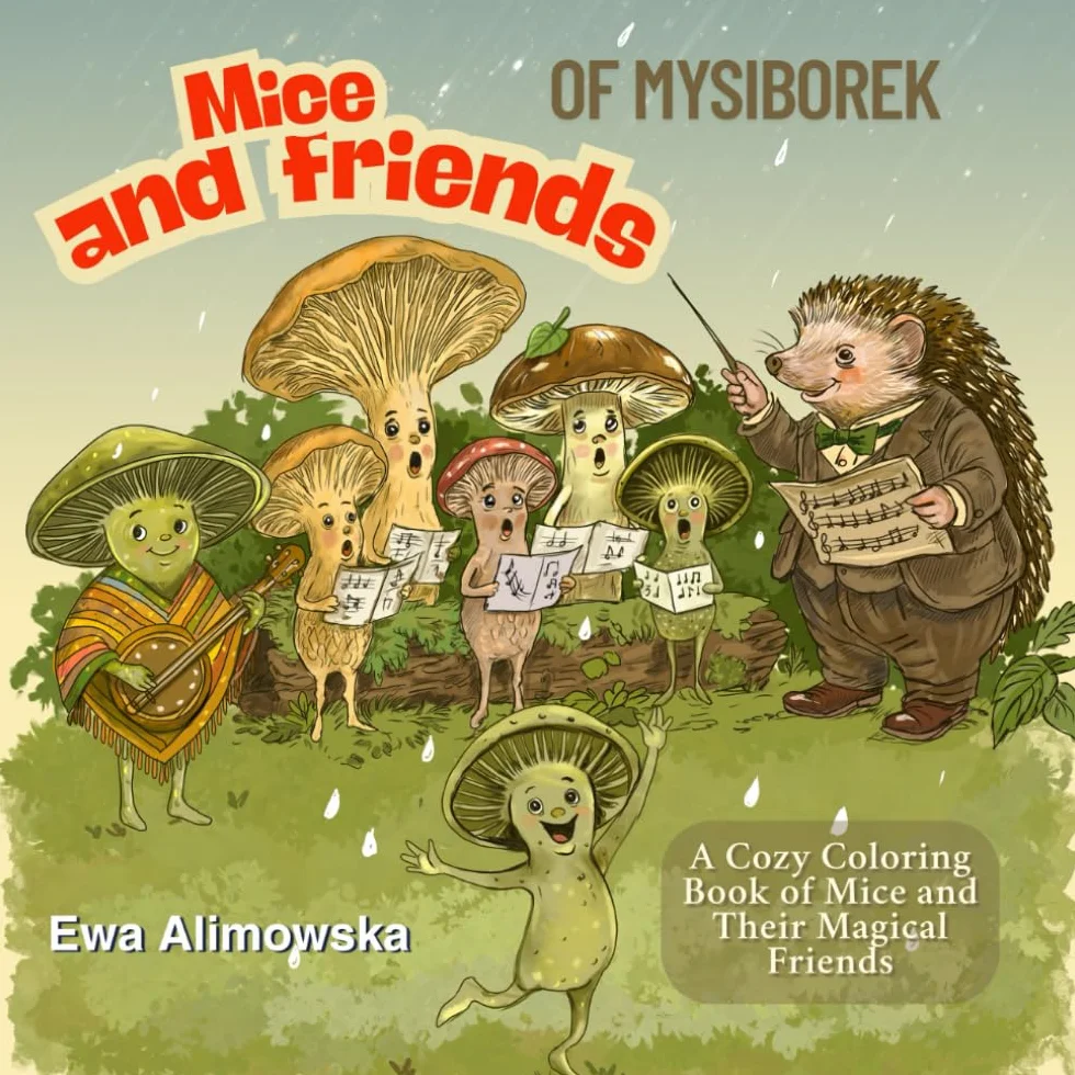 Mice and friends of Mysiborek: A Cozy Coloring Book of Mice and Their Magical Friends
