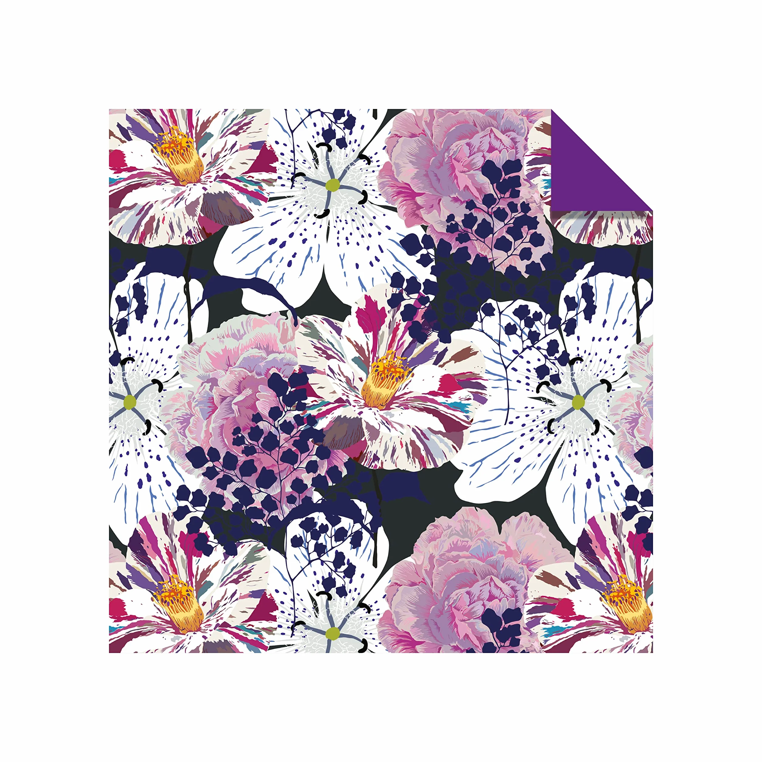 Origami Paper 500 sheets Bright Flowers 6" (15 cm): Double-Sided Origami Sheets with 12 Punchy Floral Designs (Instructions for 5 Projects Included)