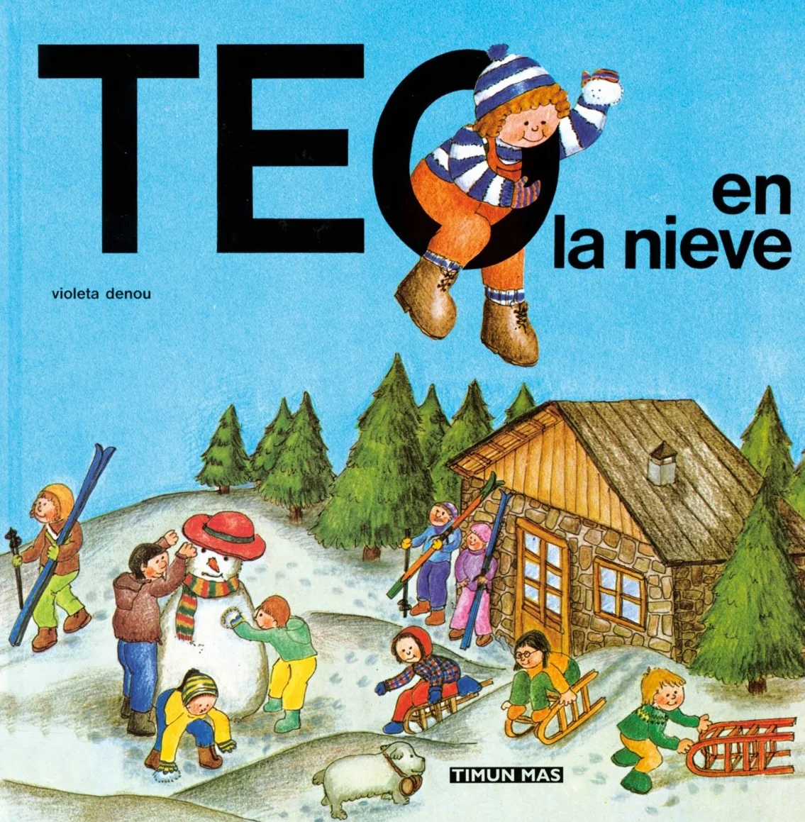 Teo en la nieve