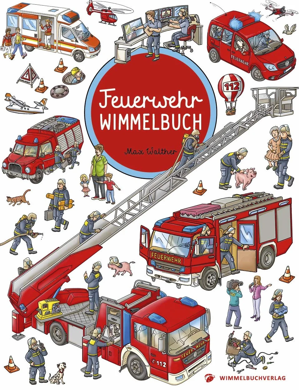 Feuerwehr Wimmelbuch Pocket: Pocket Version - Kinderbücher ab 2 Jahre - Bilderbuch