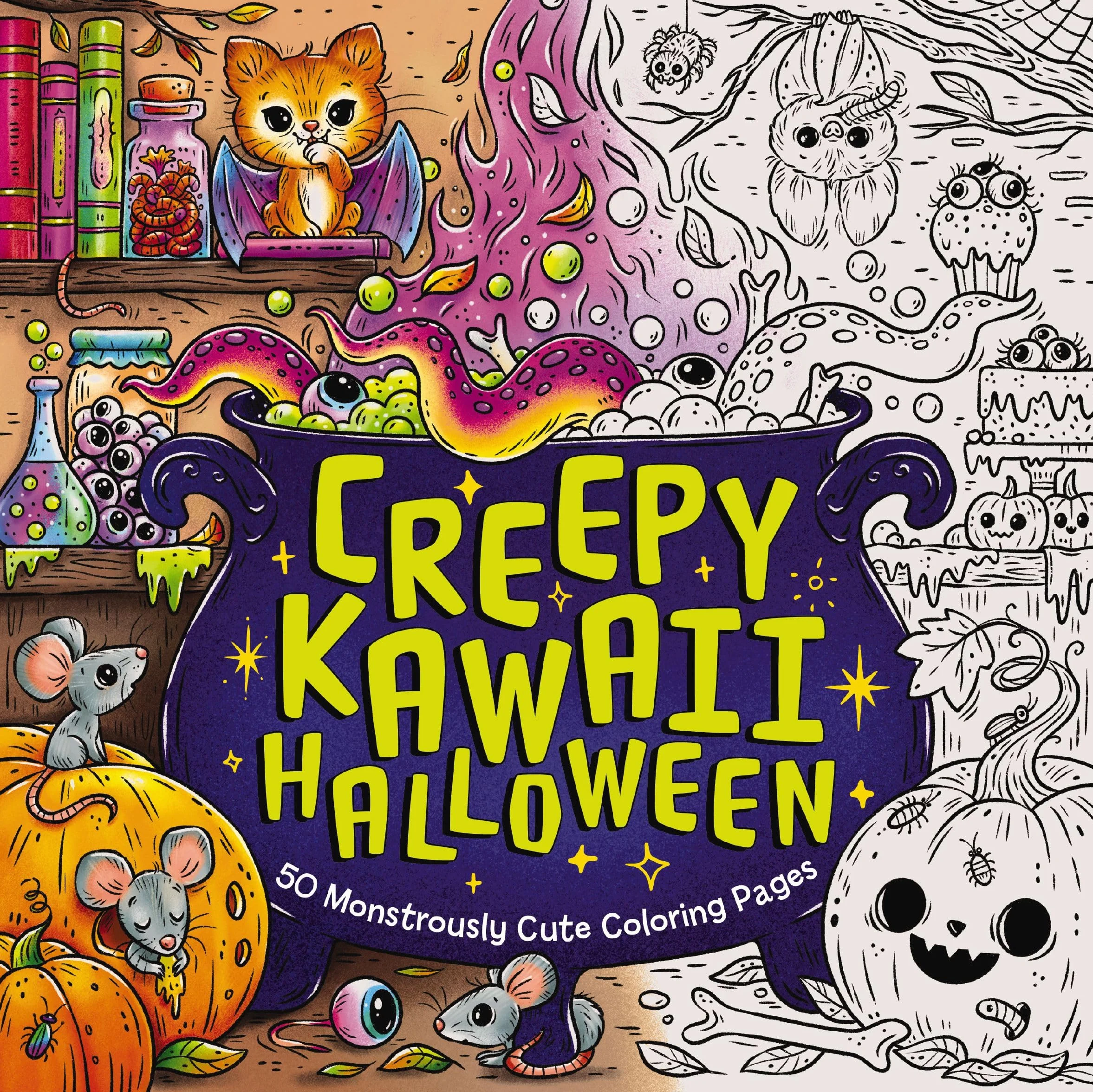 Creepy Kawaii Halloween: 50 Monstrously Cute Coloring Pages