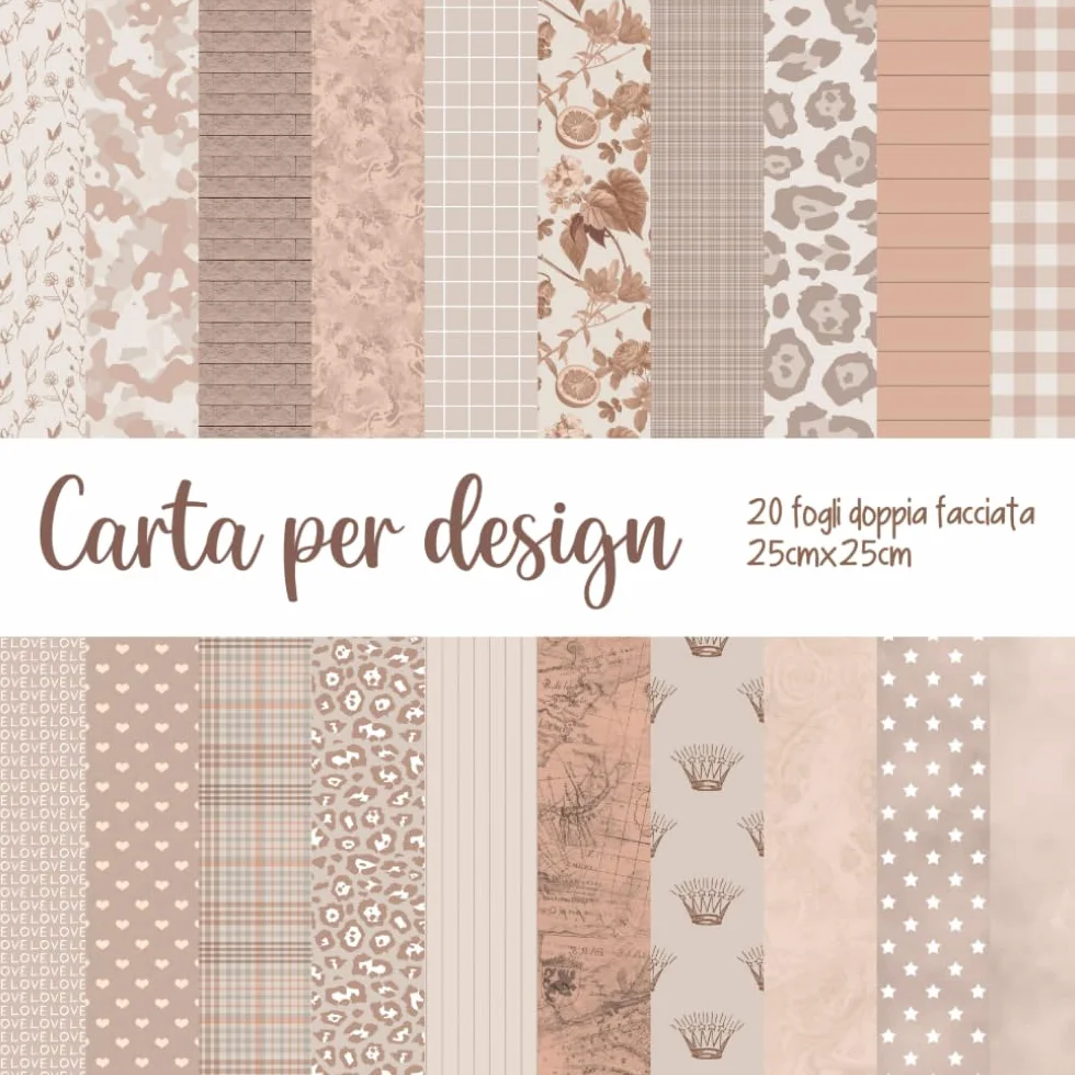 Carta decorativa | scrapbooking | journaling | bricolage: 21x21 cm | stampa da entrambi i lati