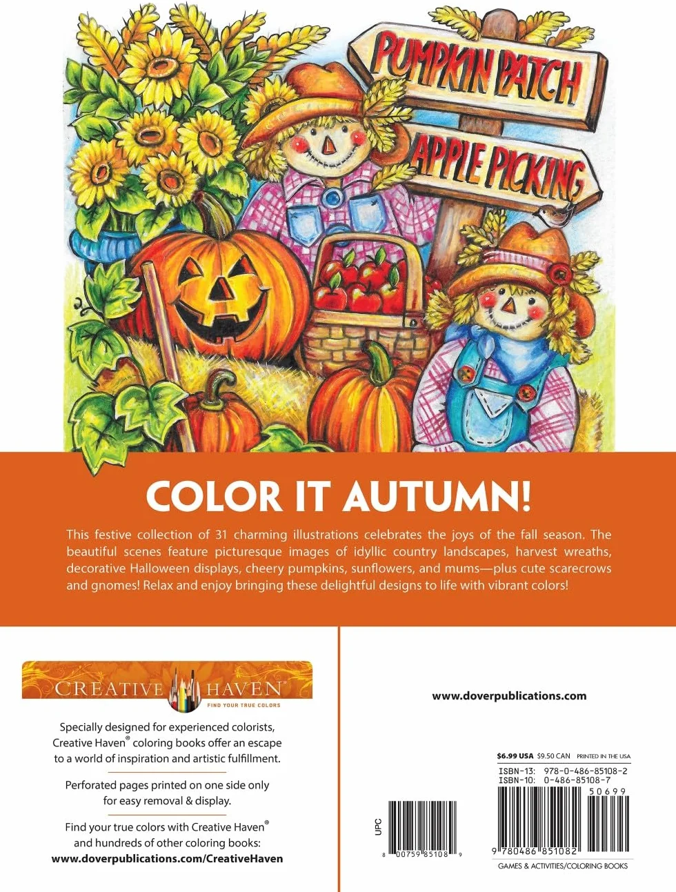 Creative Haven Autumn Harvest Coloring Book