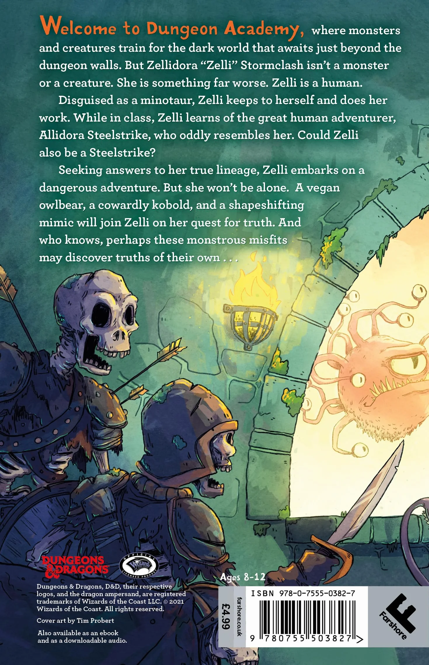 Dungeons & Dragons: Dungeon Academy: No Humans Allowed!: A funny, illustrated D&D novel for younger readers and fans of role play and fantasy by New York Times bestselling author Madeleine Roux