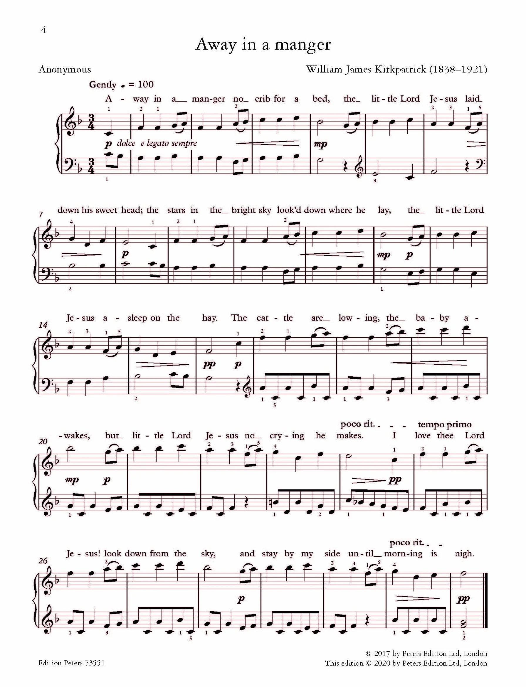 Christmas Carols for Easy Piano -20 favourite carols and Christmas songs-: Sammelband für Klavier