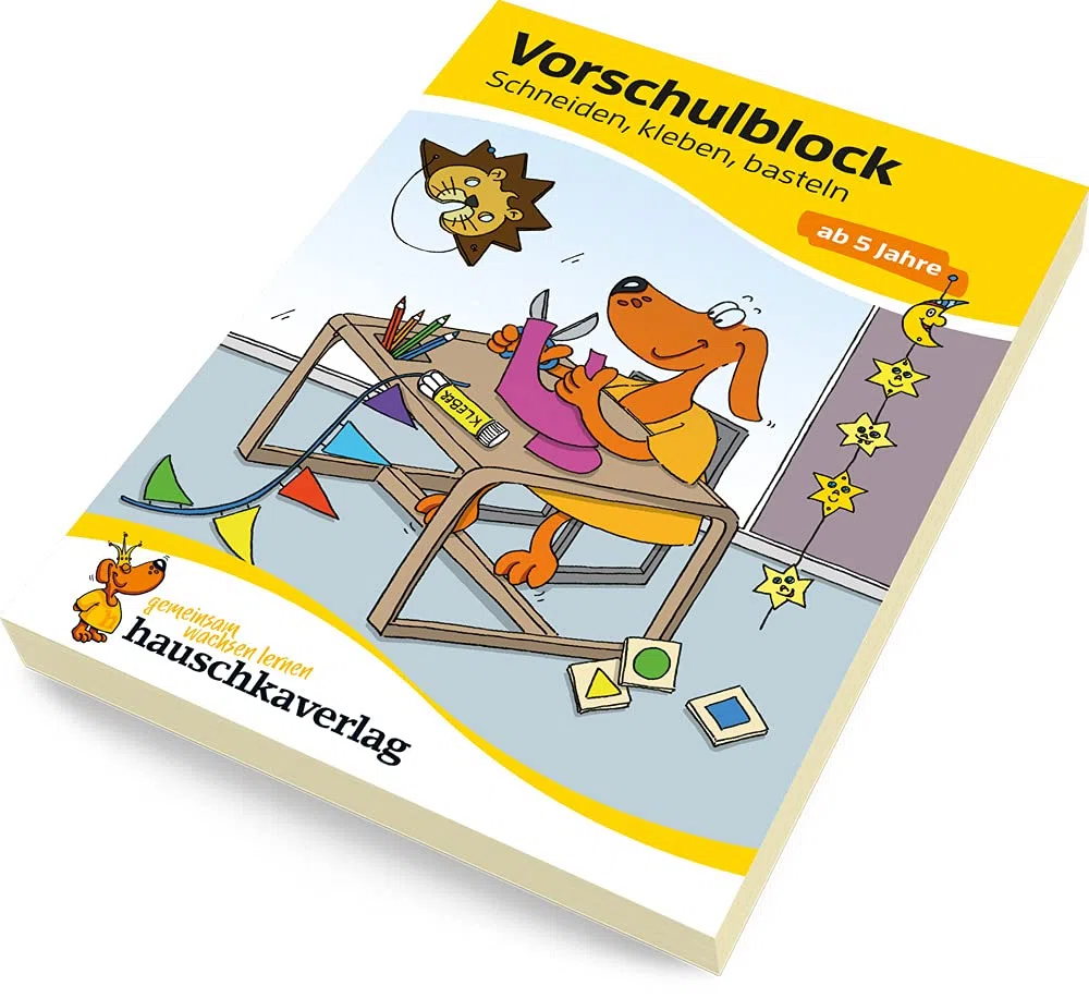 Ubungsmaterial fur kindergarten und vorschule - t618 - vorschulblock - schneiden, kleben, basteln ab: Bunter Rätselblock - Förderung mit Freude: 618