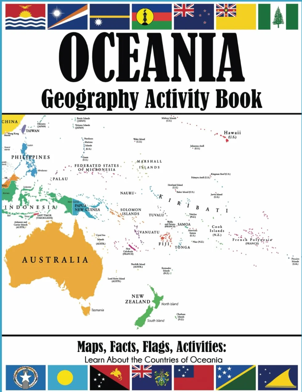 Oceania Geography Activity Book