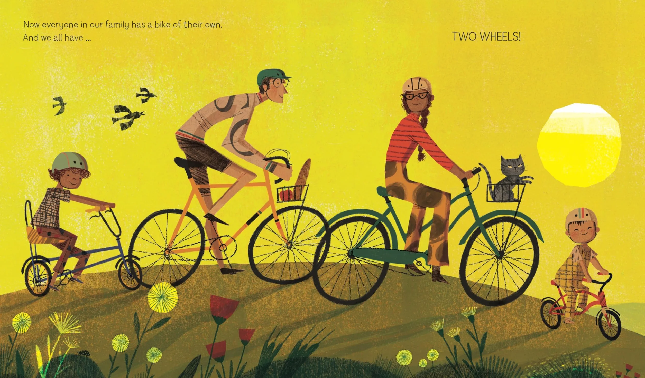 Two Wheels: A perfect gift for any child learning to ride a bike, and to show Dad love