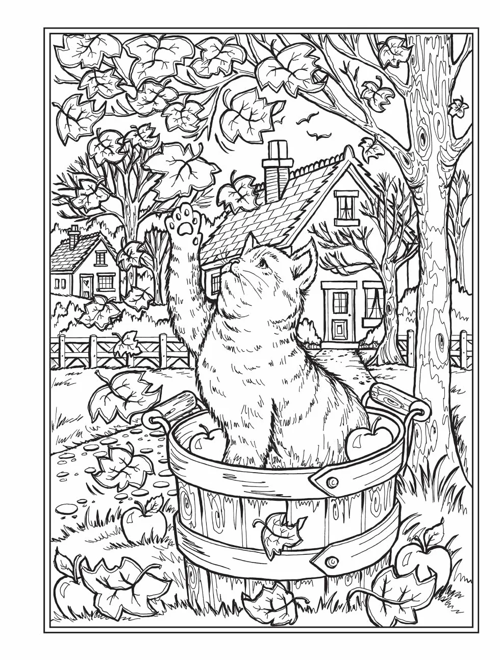 Creative Haven Autumn Harvest Coloring Book