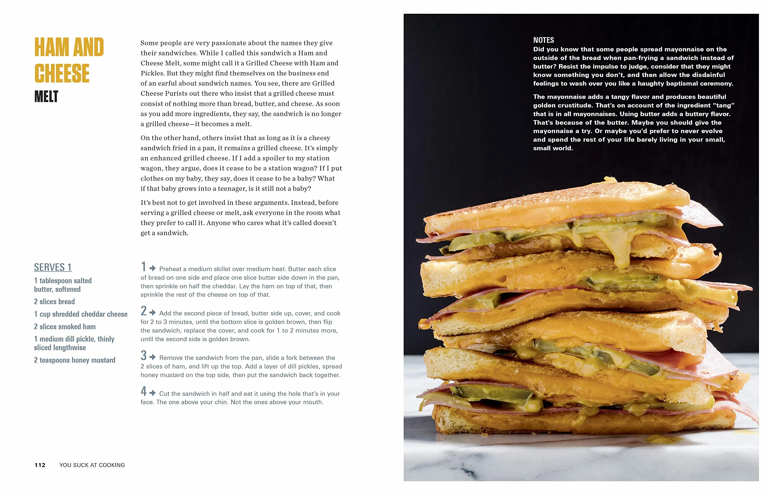 You Suck at Cooking: The Absurdly Practical Guide to Sucking Slightly Less at Making Food: A Cookbook
