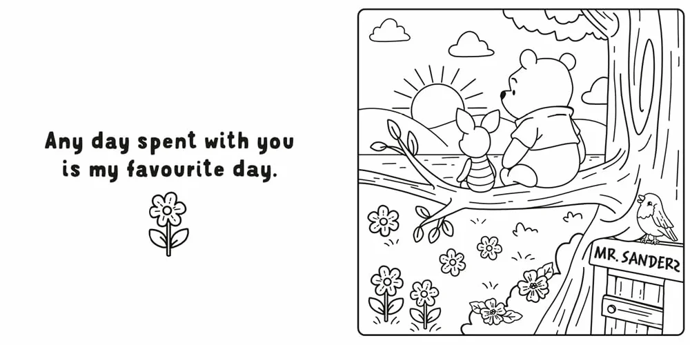 Disney Winnie the Pooh: A Cute and Cosy Colouring Book