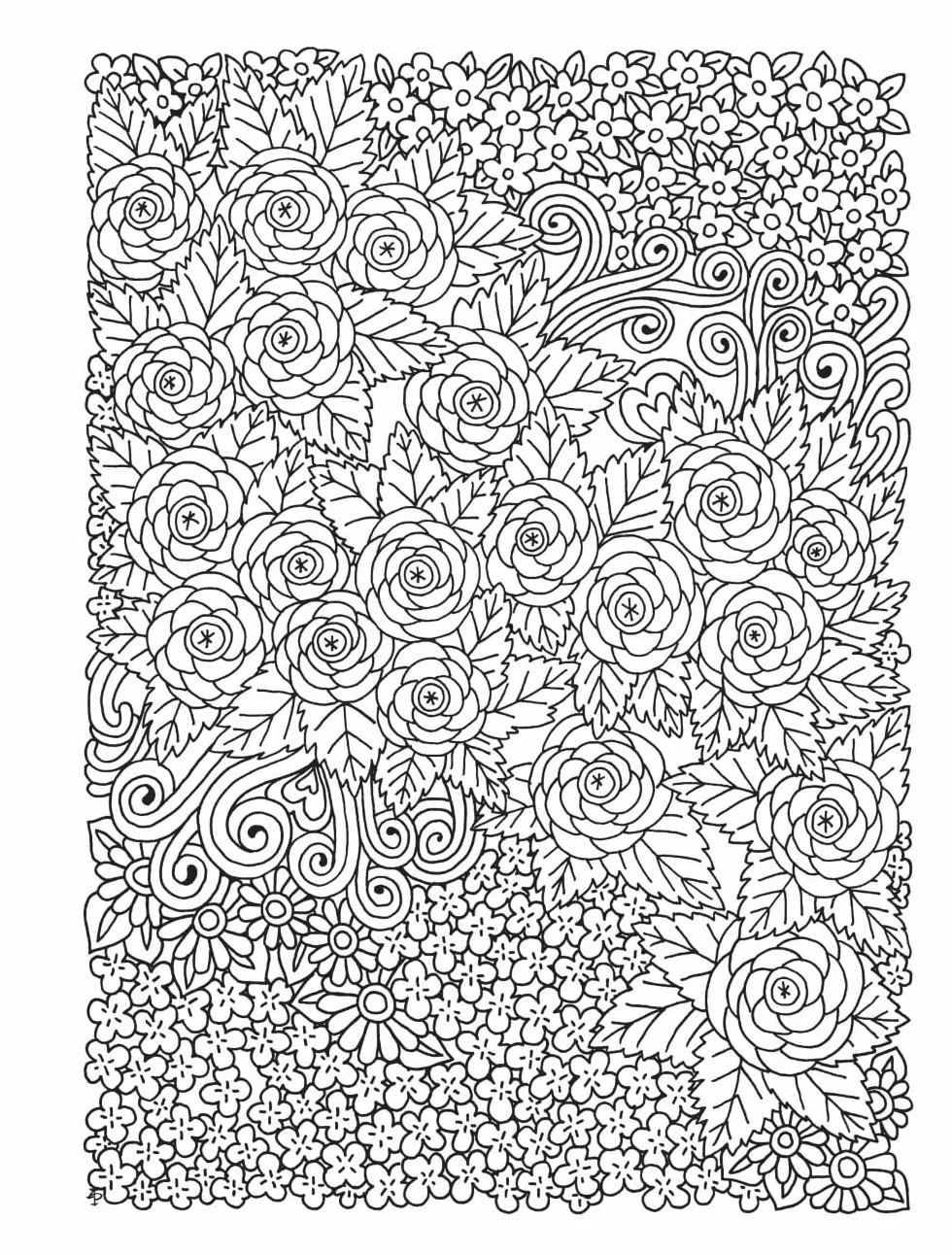 Creative Haven Entangled Gardens Coloring Book