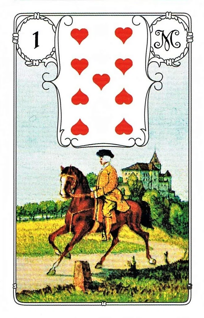 Lenormand Orakelkarten - Blaue Eule: Wahrsagekarten mit Symbolen