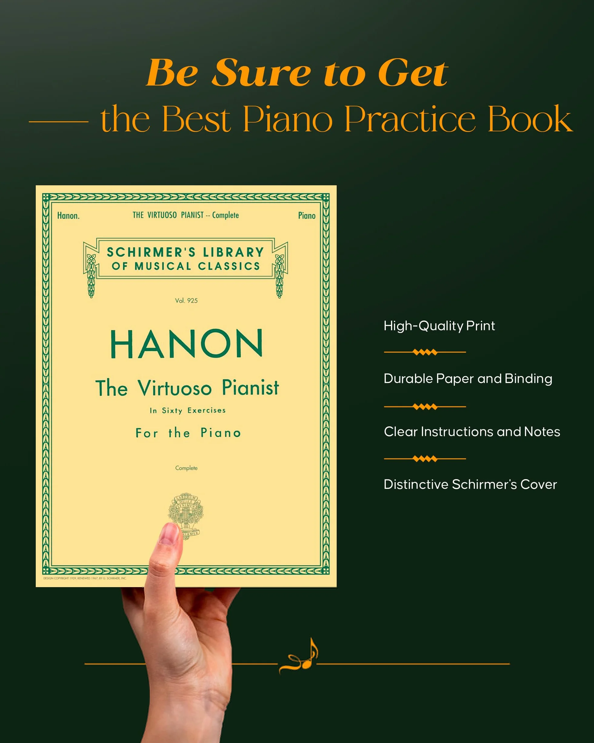 Charles-louis hanon : the virtuoso pianist in 60 exercises for the piano - complete edition: Schirmer's Library of Musical Classics, Vol. 925