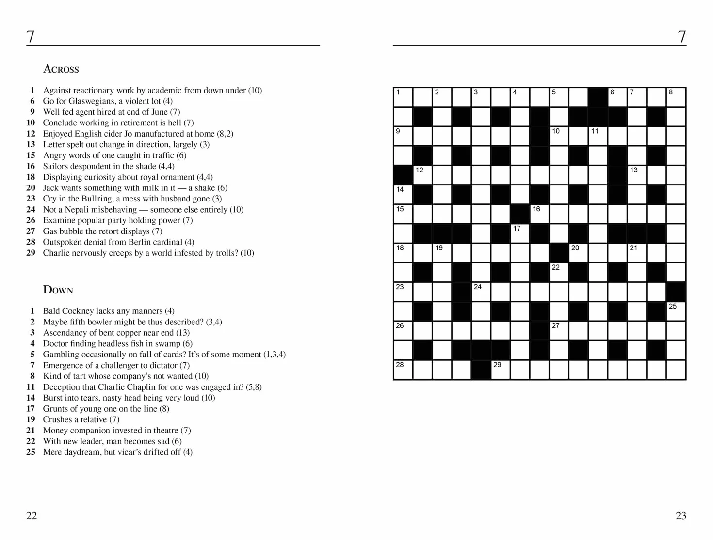 The Times Cryptic Crossword Book 29: 100 world-famous crossword puzzles