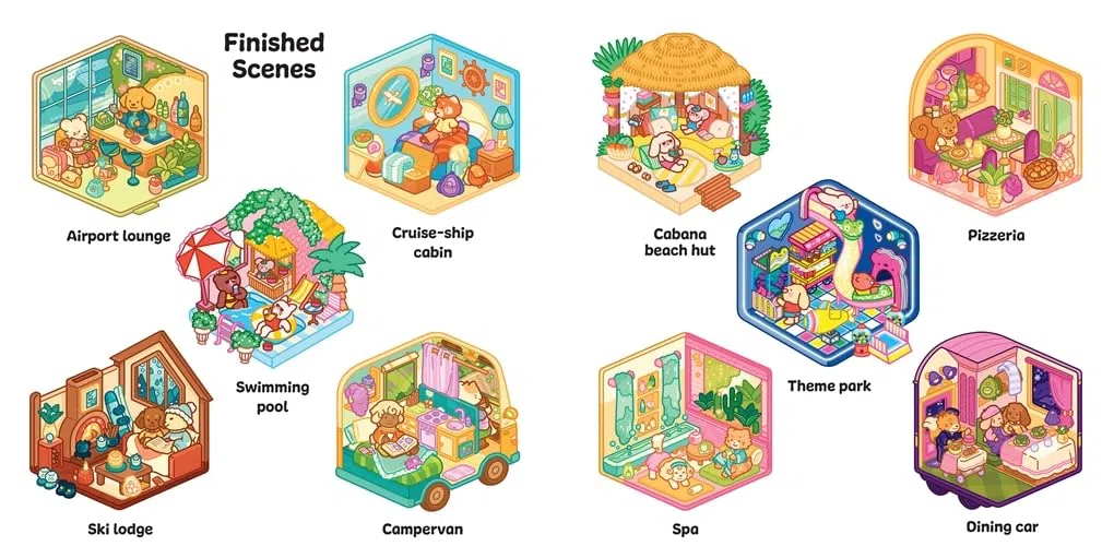 Sticker Rooms: Holiday Cuties