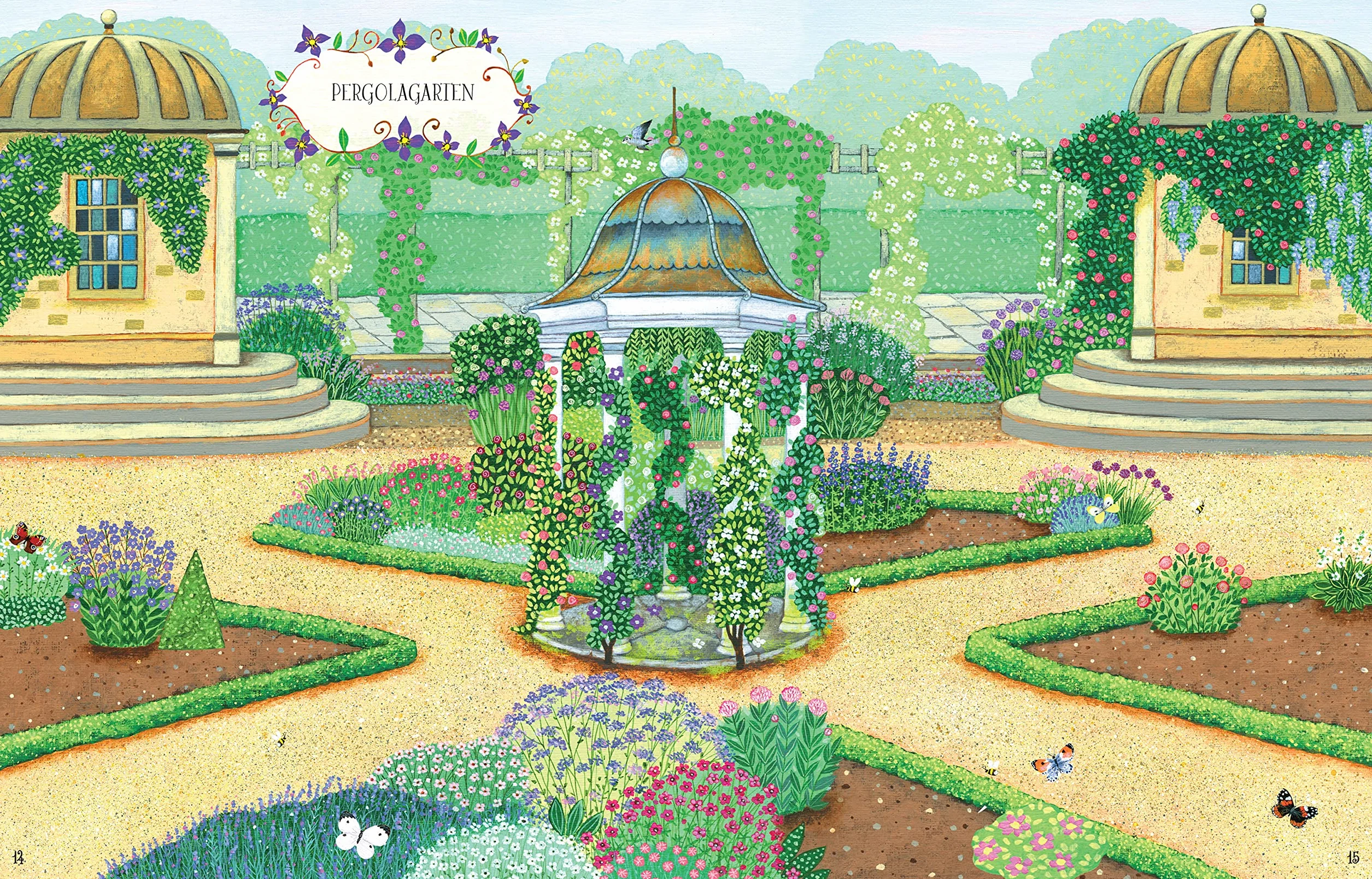 Mein Stickerbuch: Gartenträume: Stickerheft mit über 300 Stickern - Blumen und andere Pflanzen, Gartenmöbel, Dekoration - Stickervergnügen ab 5 Jahren