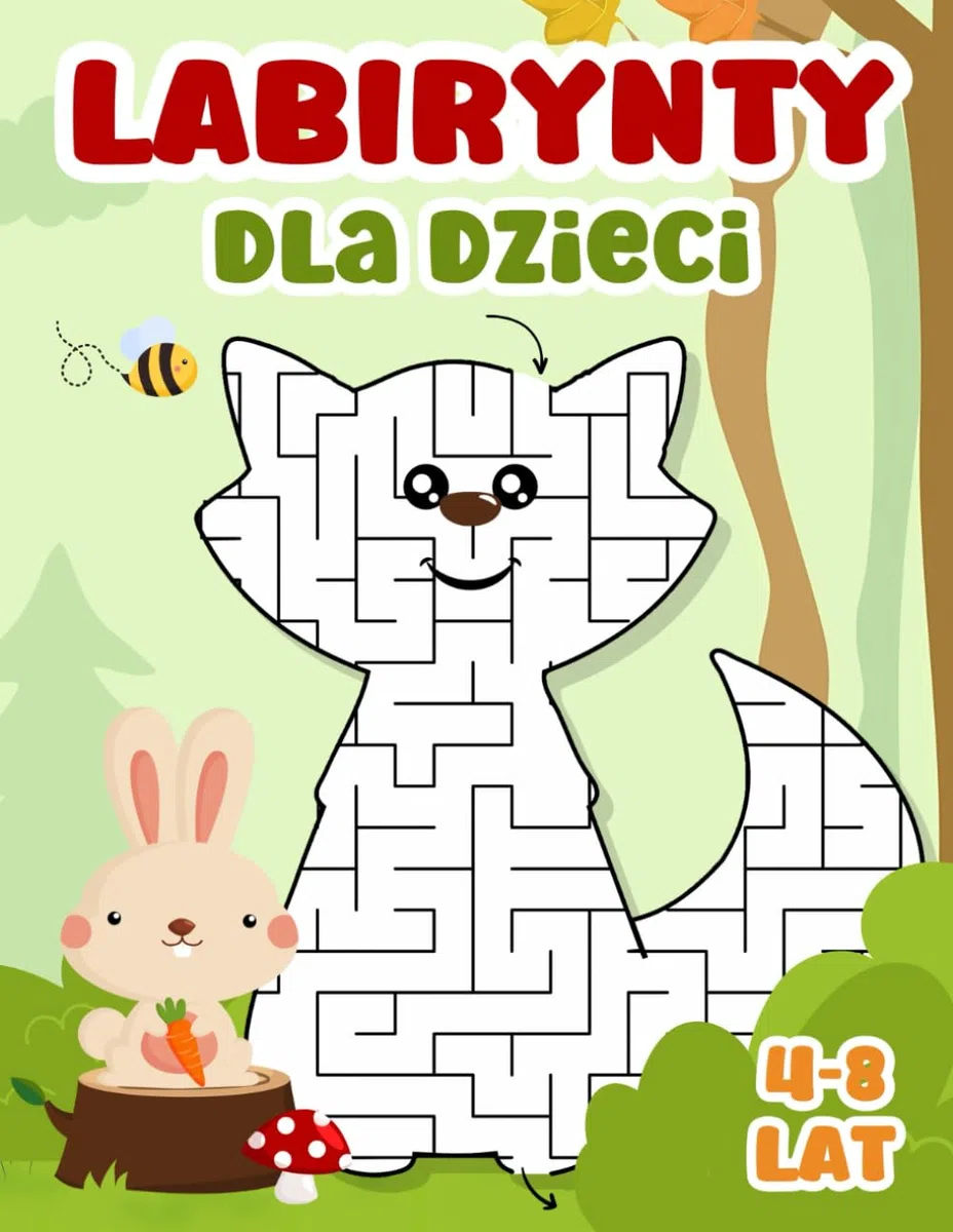 Labirynty Dla Dzieci - 76 Łatwych i Średnio Trudnych Labiryntów o Różnych Kształtach: Ksiązeczka Aktywności z Labiryntami, Idealny Prezent dla Dzieci ... Idealny Prezent dla Dzieci w Wieku 4-8 Lat