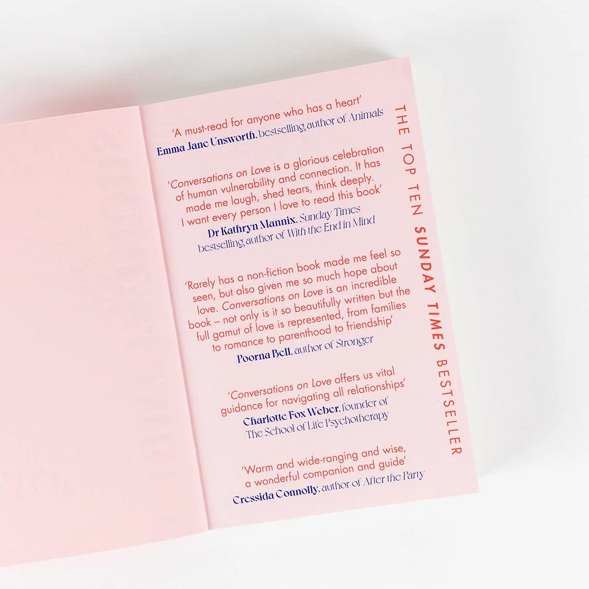 Conversations on Love: The Sunday Times bestseller exploring relationships, friendship, parenthood and grief, featuring Dolly Alderton, Alain de Botton and more