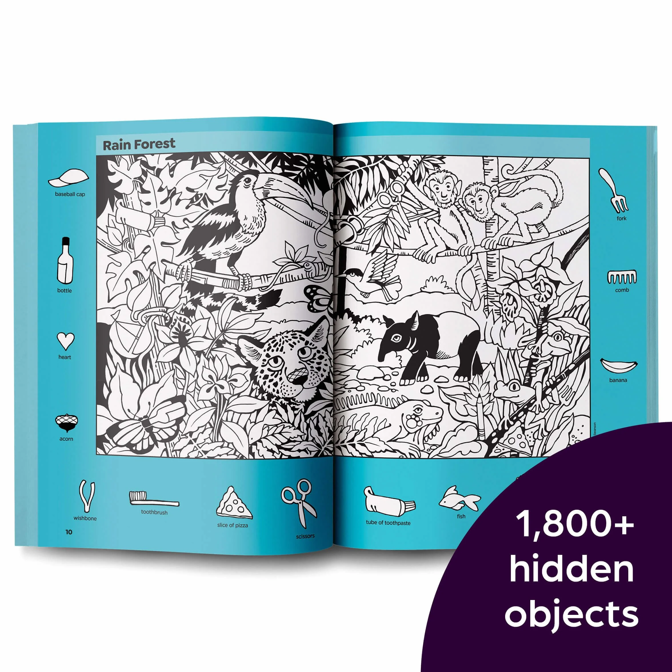 Wildlife Puzzles: Wildlife-Themed Hidden Pictures Puzzles for Kids 6 and Up, Search and Find Over 1,200 Hidden Objects in This Highlights Activity Book