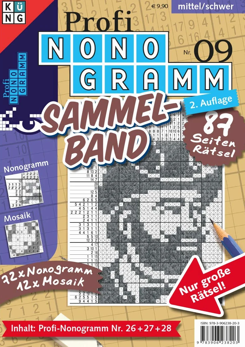 Profi-Nonogramm 3er-Band Nr. 9: Rätsel fürs Auge