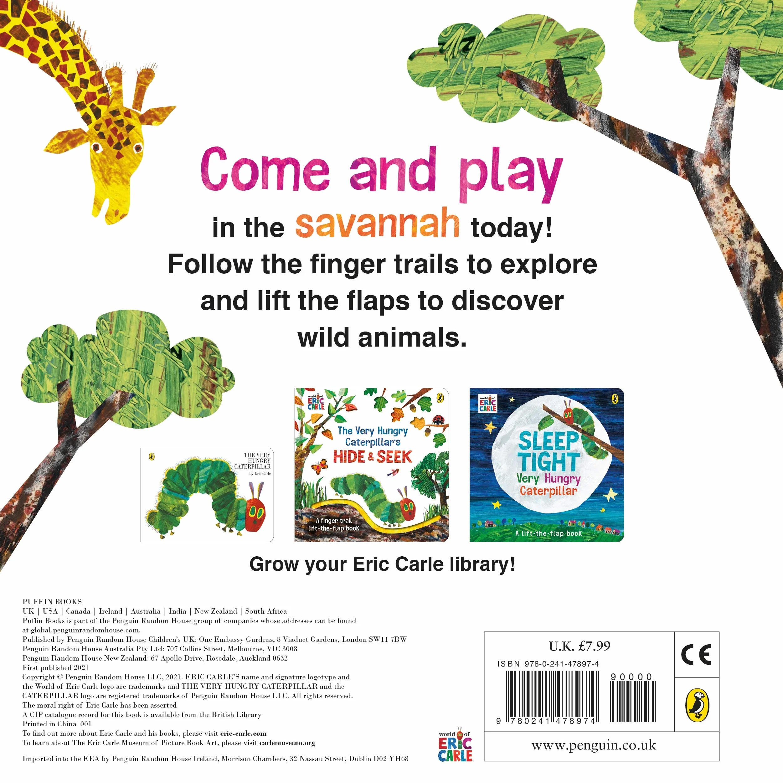 The Very Hungry Caterpillar's Wild Animal Hide-and-Seek: A lift-the-flap board book for toddlers