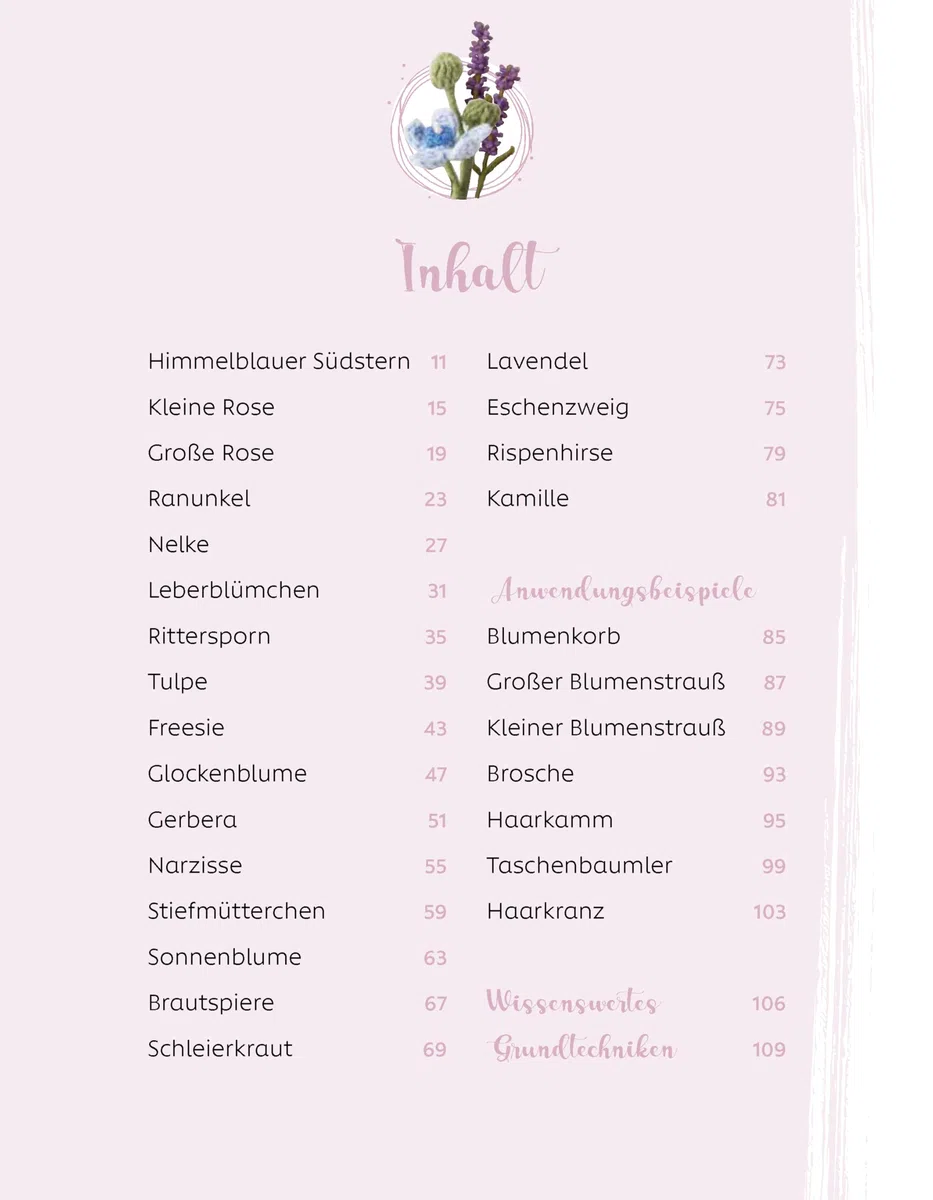 Romantische Blumen häkeln: Mit vielen Anwendungsideen