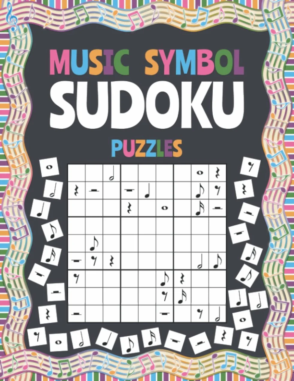 Music Symbol Sudoku Puzzles: Large print sudoku for adults medium