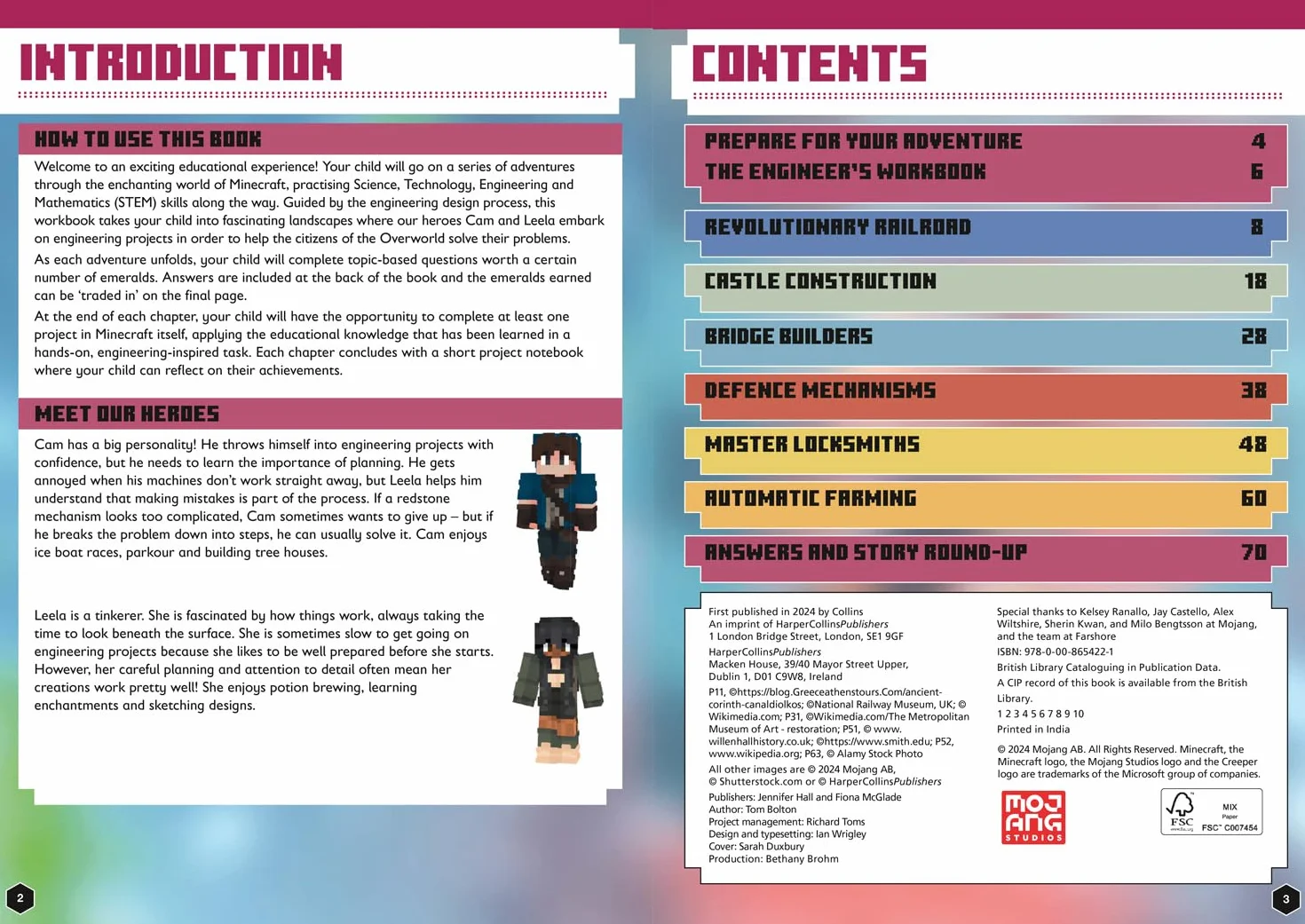 Minecraft STEM Engineering and Mechanics: Official Workbook