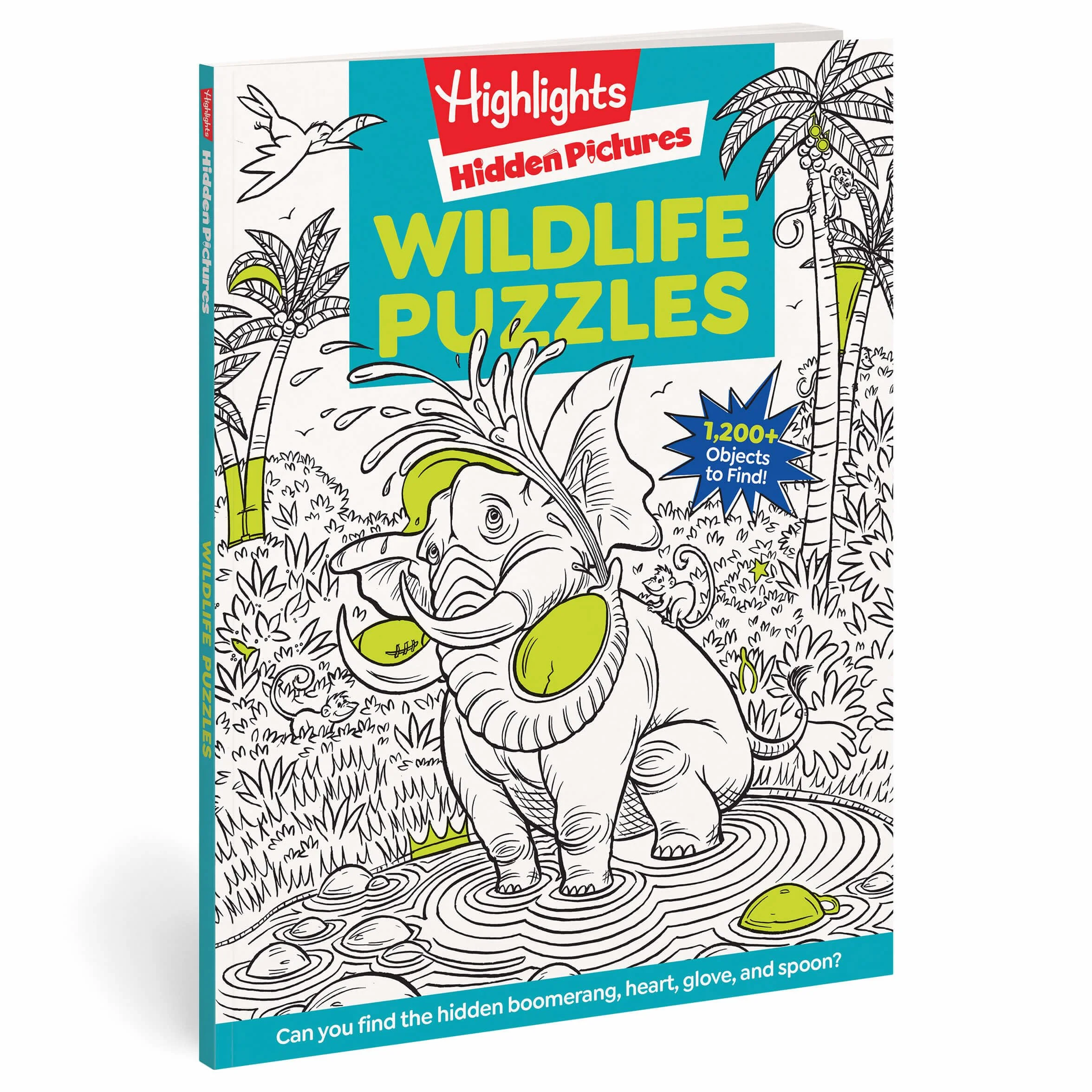 Wildlife Puzzles: Wildlife-Themed Hidden Pictures Puzzles for Kids 6 and Up, Search and Find Over 1,200 Hidden Objects in This Highlights Activity Book