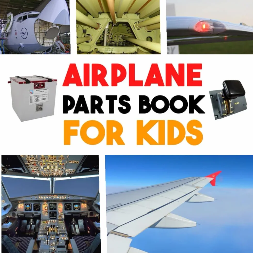 Airplane parts book for kids: A Fun and Engaging Exploration of Every Part of an Airplane, From the Cockpit to the Tail, for Curious Young Aviators!