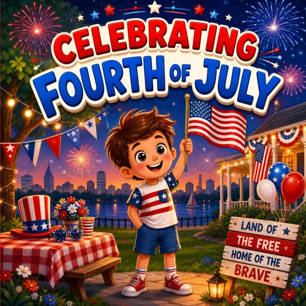 Celebrating Fourth of July Books for Kids: An Independence Day Story Teaching Kids About the American Flag and Unity