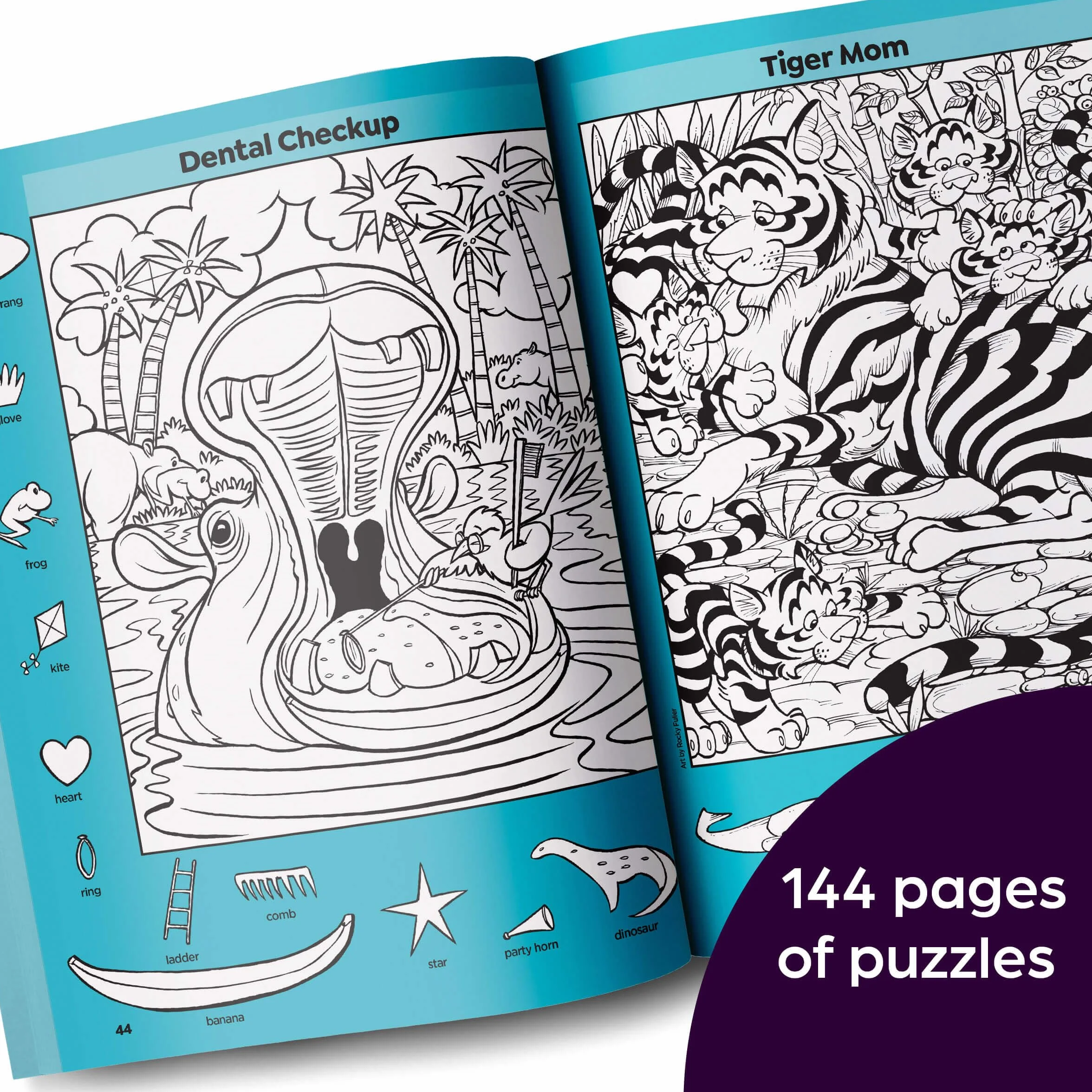 Wildlife Puzzles: Wildlife-Themed Hidden Pictures Puzzles for Kids 6 and Up, Search and Find Over 1,200 Hidden Objects in This Highlights Activity Book