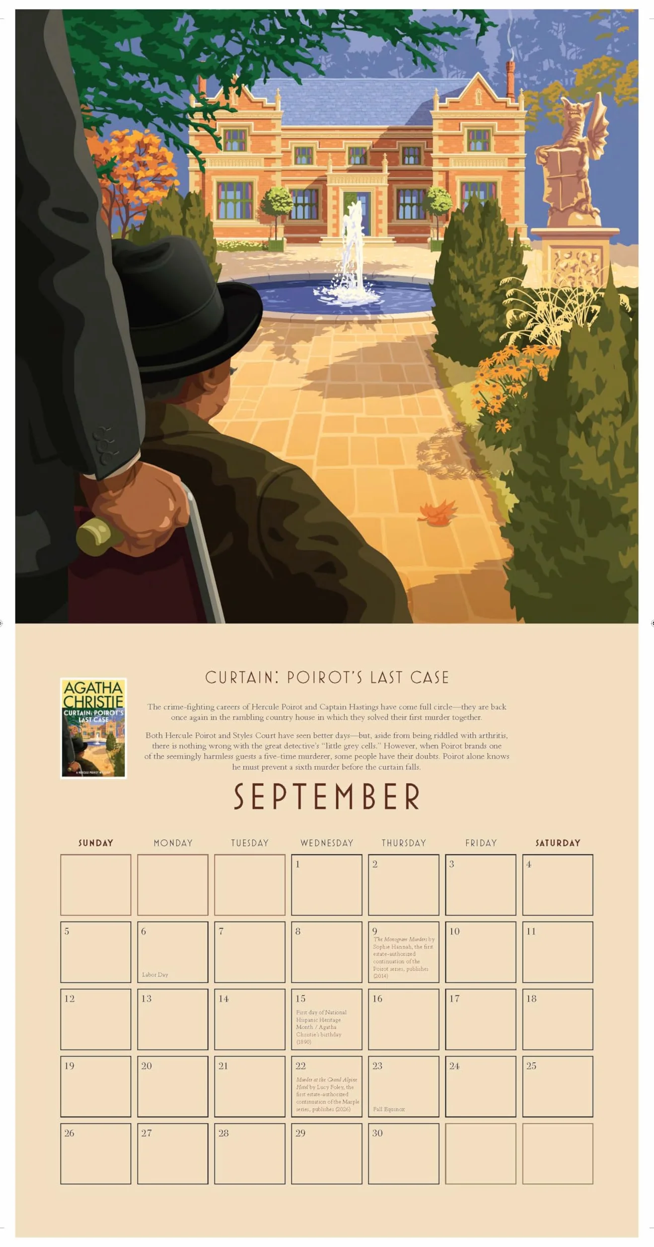 Agatha Christie's Hercule Poirot Calendar 2027