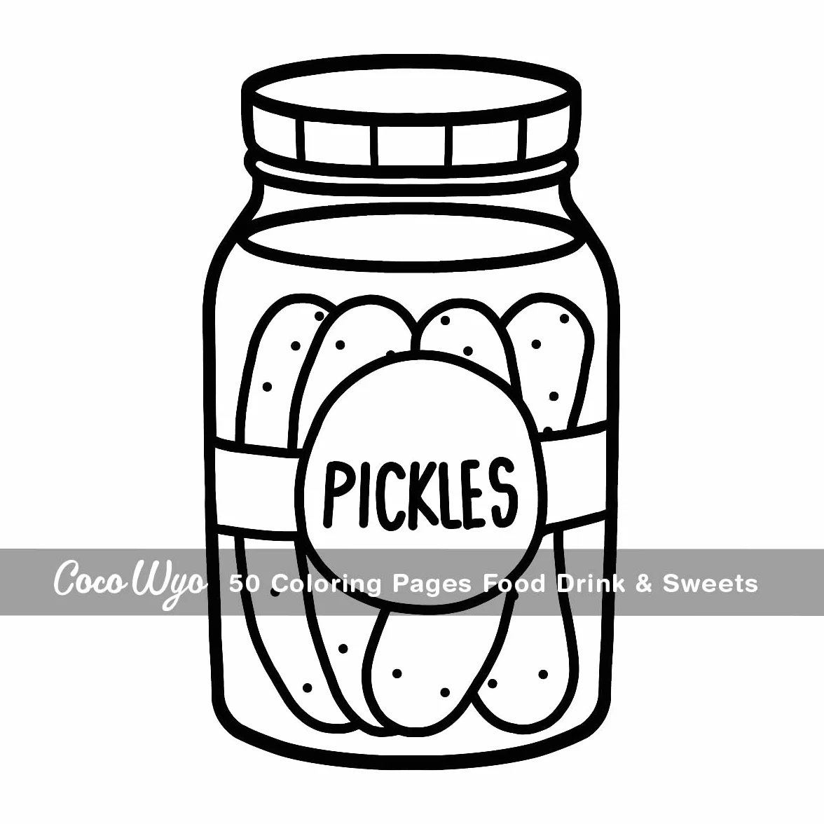 Food Drink & Sweets: Coloring Book for Adults and Kids, Bold and Easy, Simple and Big Designs for Relaxation Featuring a Variety of Foods, Drinks, Desserts and Fruits