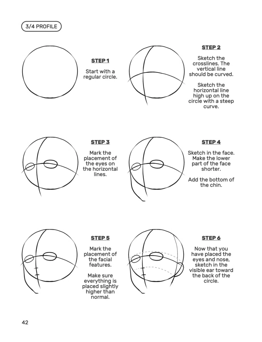 How to Draw Manga: Focus on Faces (Step-by-Step Instructions for Beginners Vol. 1)
