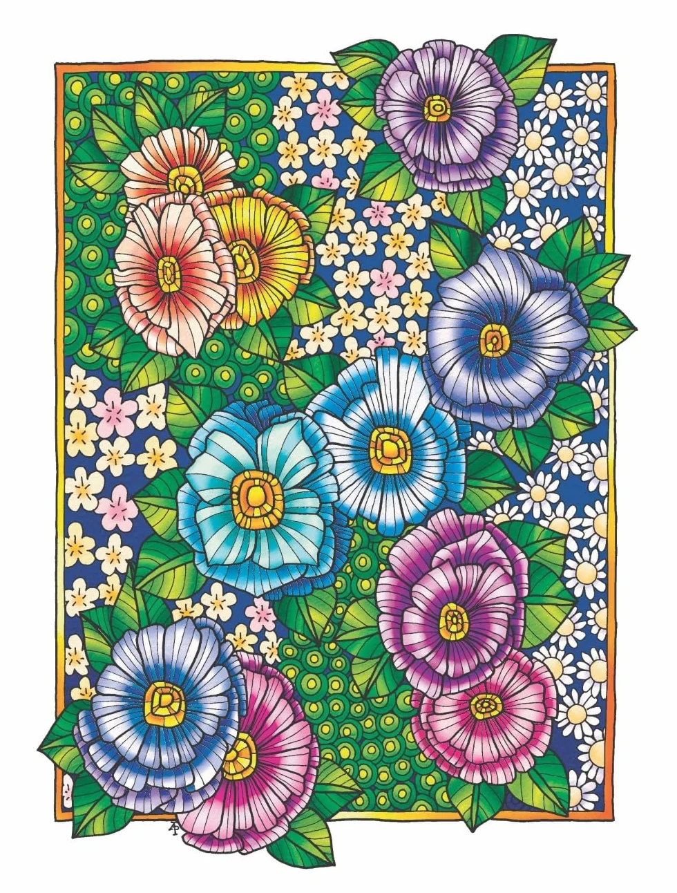 Creative Haven Entangled Gardens Coloring Book