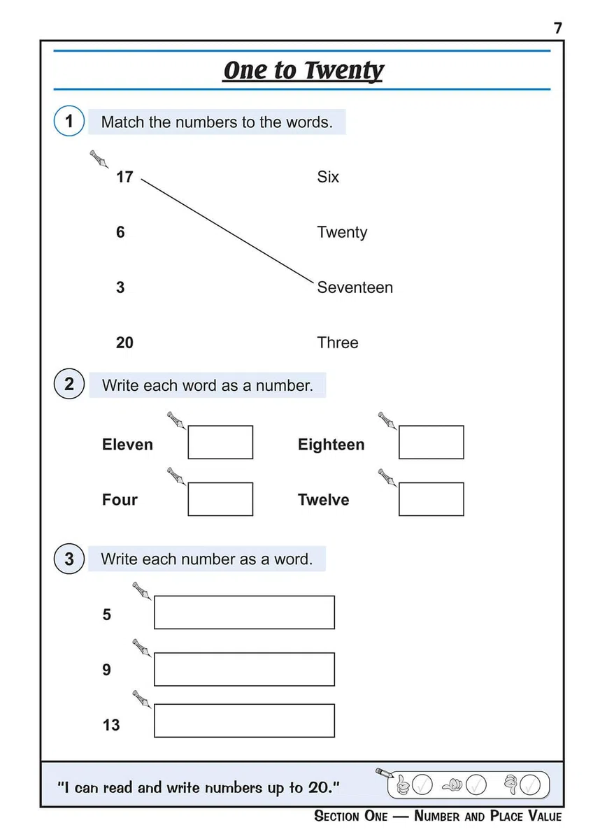 KS1 Maths Year 1 Targeted Study & Question Book