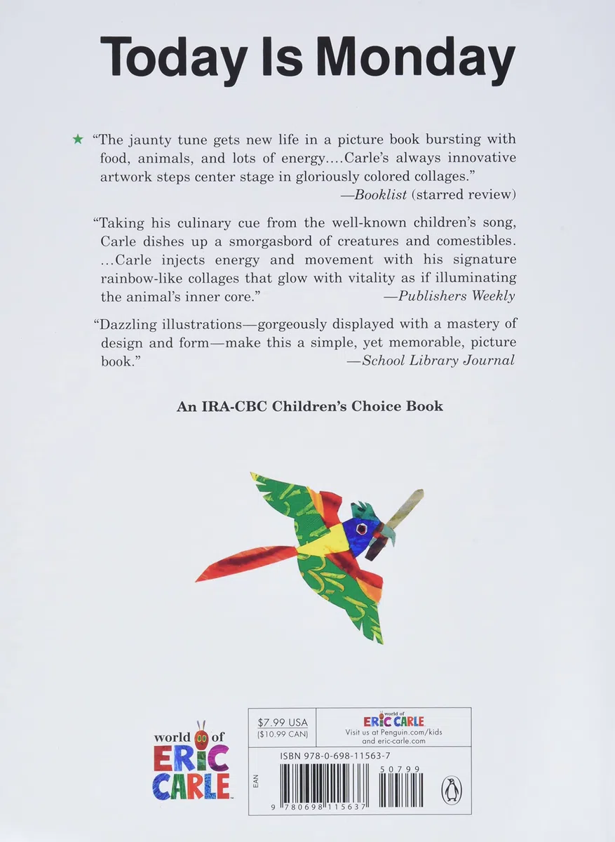 Today Is Monday: Eric Carle