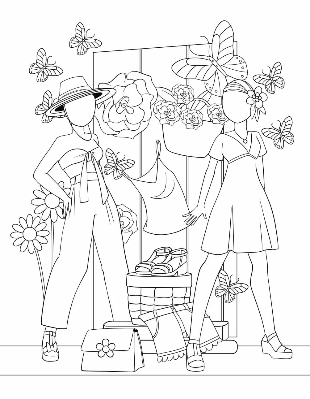 Fashion Coloring Book: For Kids Ages 6-8, 9-12