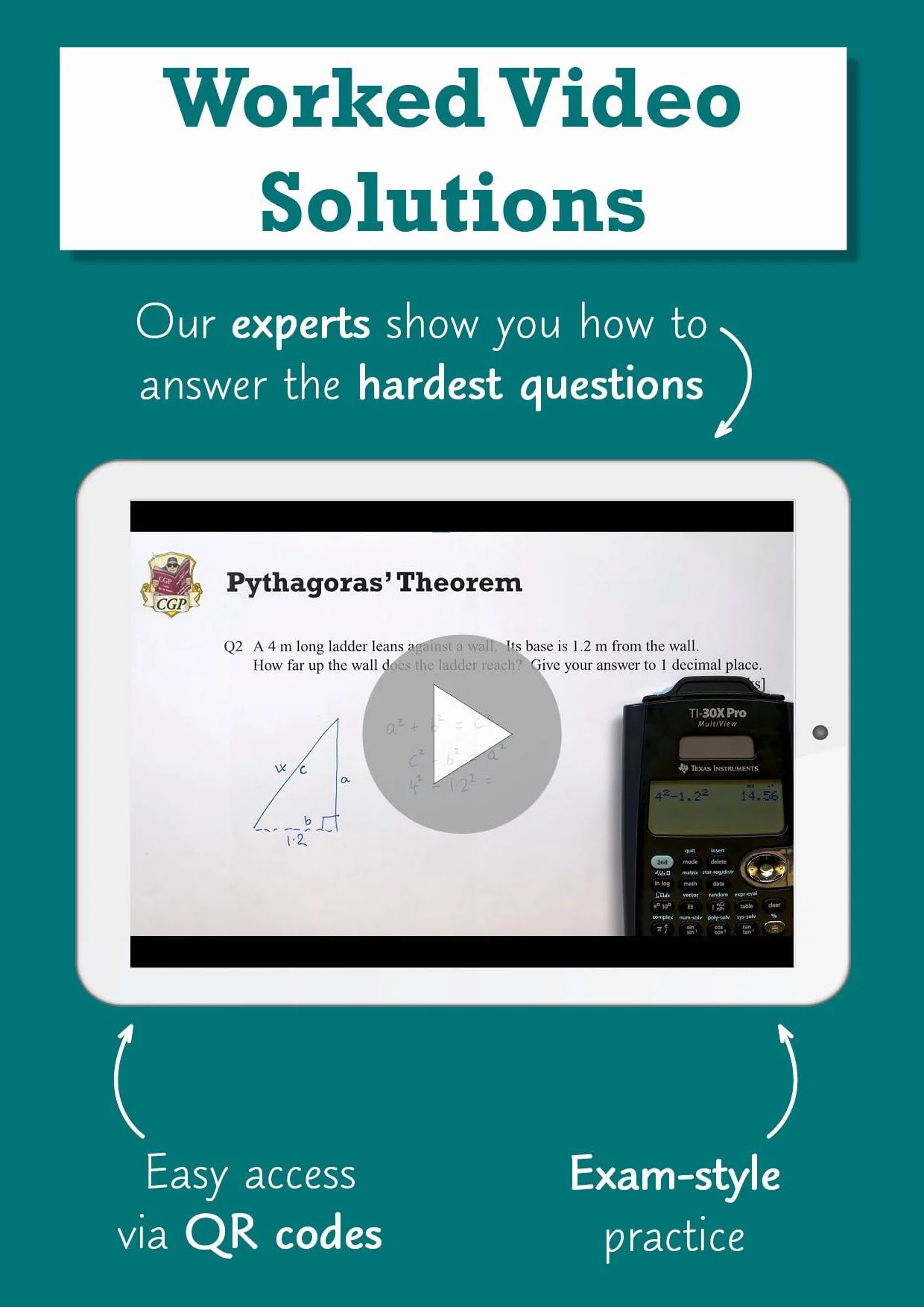 GCSE Maths Edexcel Exam Practice Workbook: Higher - includes Video Solutions and Answers