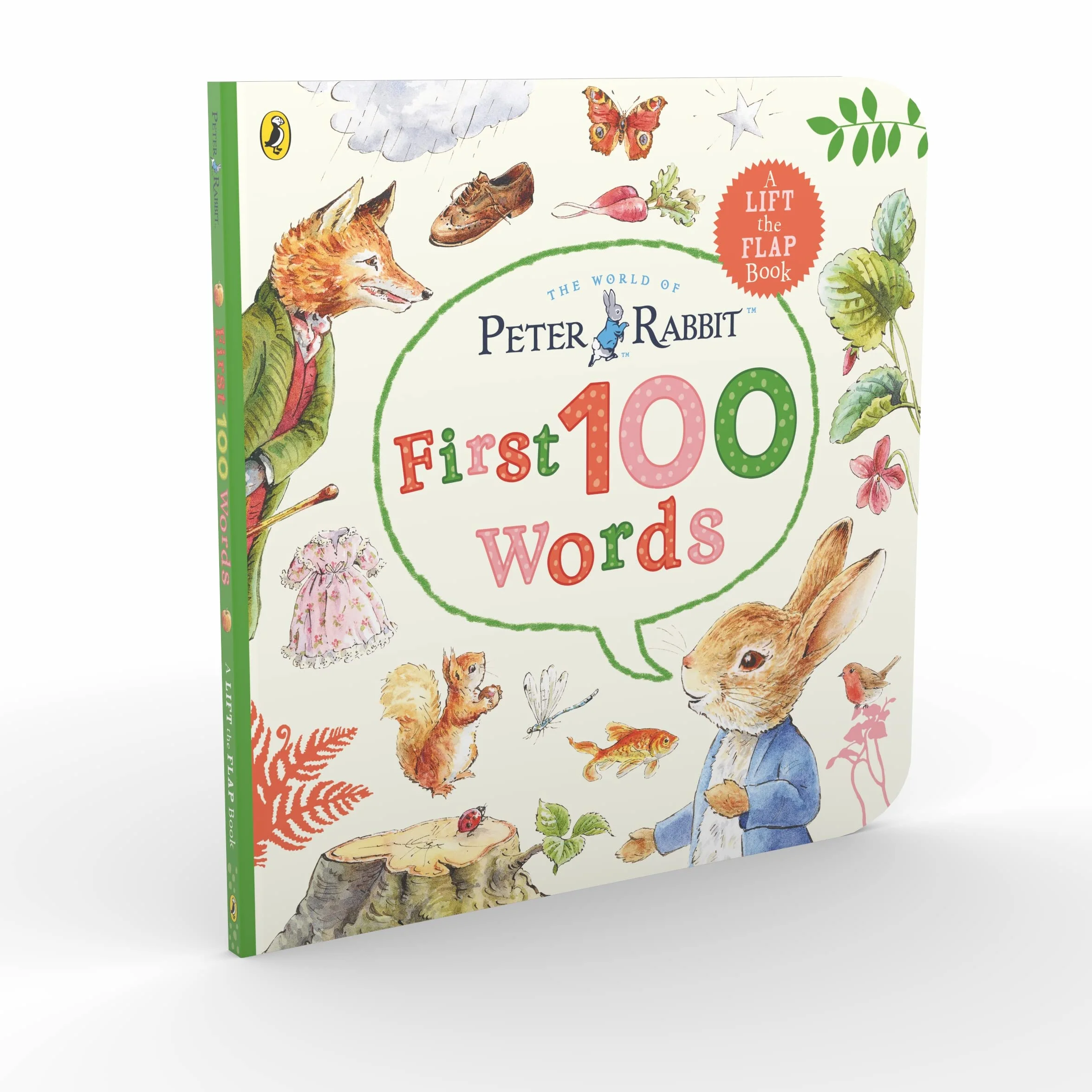 Peter Rabbit Peter's First 100 Words: An early-learning lift-the-flap book for toddlers