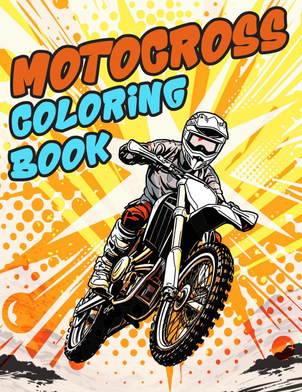 Motocross Coloring Book: The Excitement of Action Motorsports