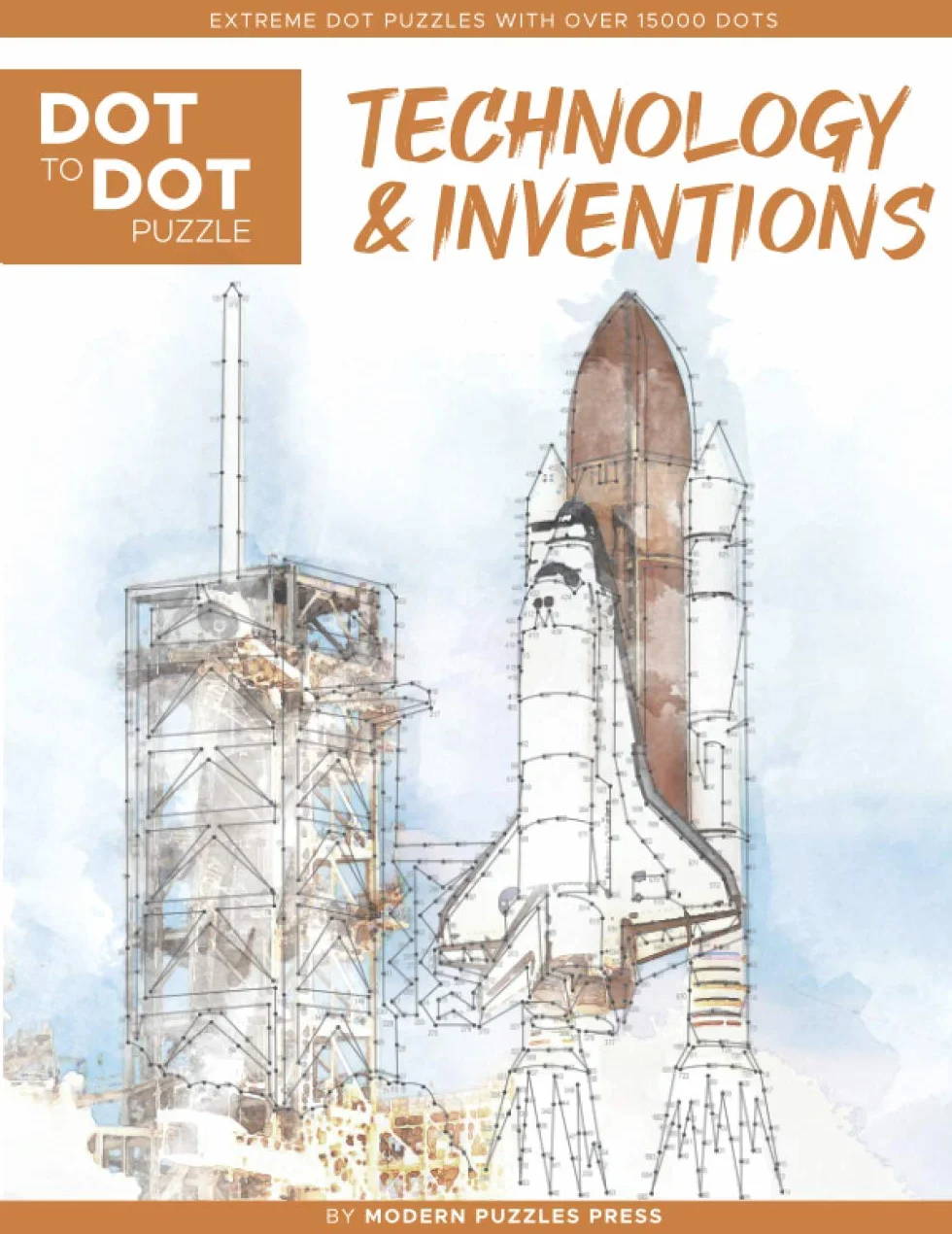 Technology & Inventions - Dot to Dot Puzzle (Extreme Dot Puzzles with over 15000 dots): Extreme Dot to Dot Books for Adults - Challenges to complete and color: 7