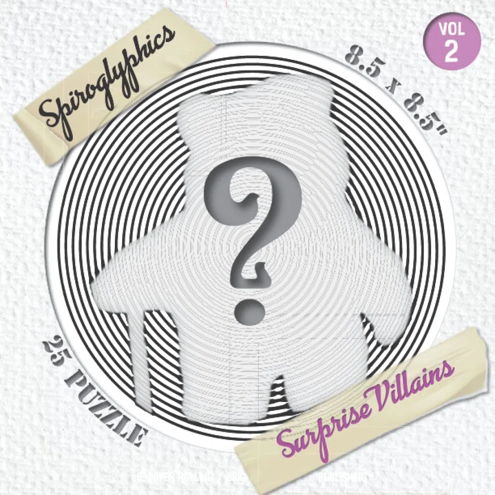 Spiroglyphics Surprise Villains: Spiroglyphics coloring book Vol. 2 - Surprise Villains cartoon characters