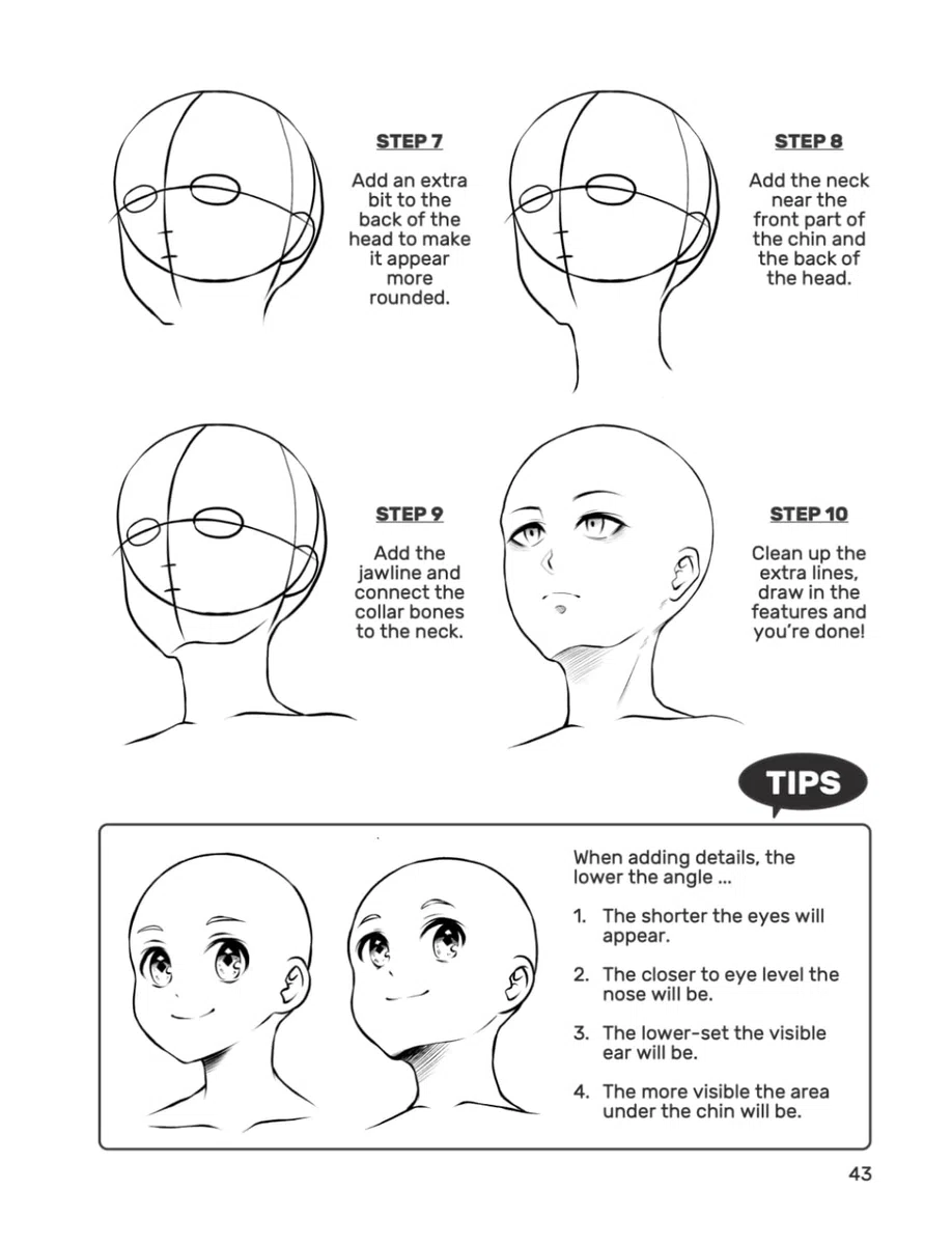 How to Draw Manga: Focus on Faces (Step-by-Step Instructions for Beginners Vol. 1)