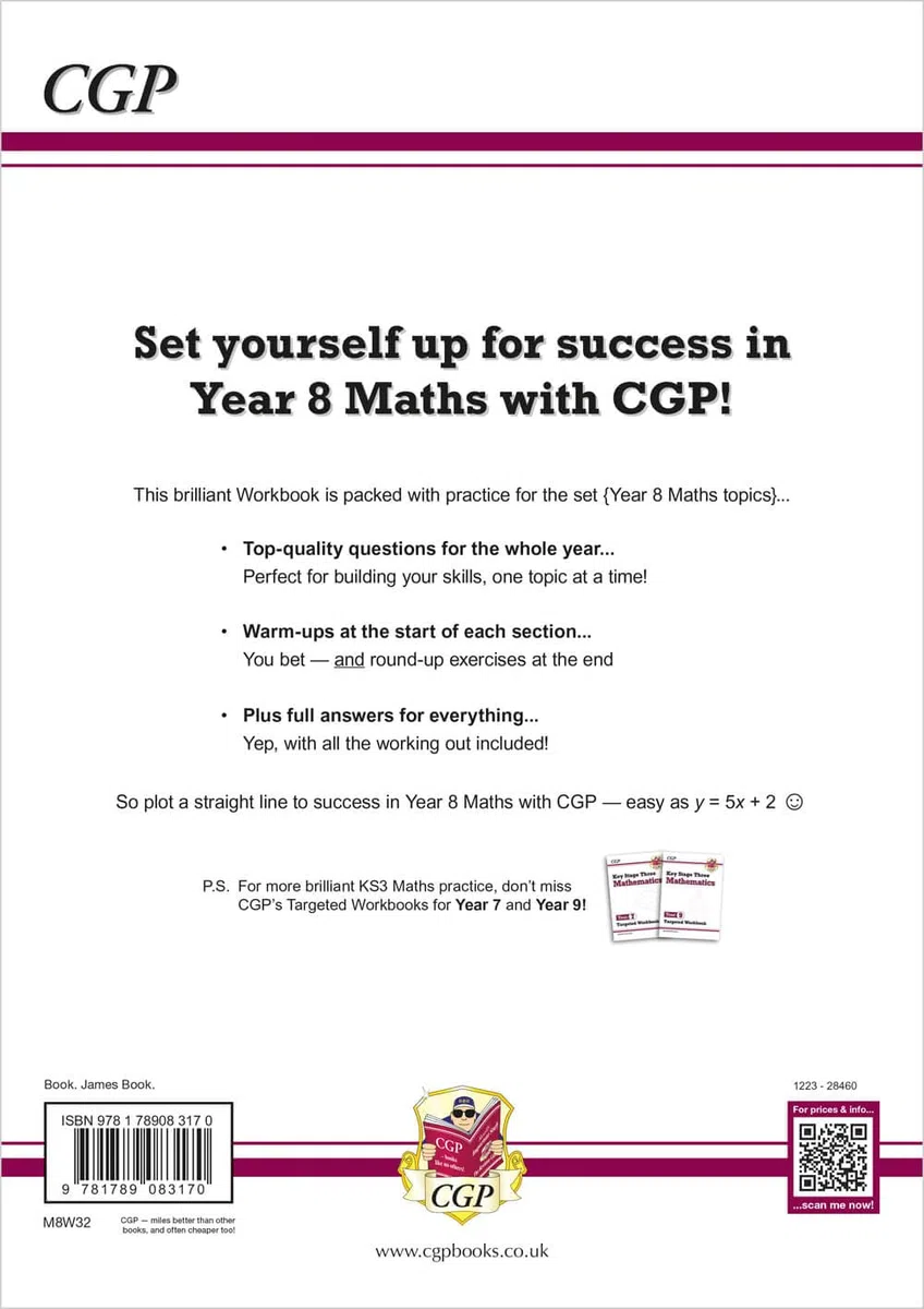 KS3 Year 8 Maths Targeted Workbook (with answers)