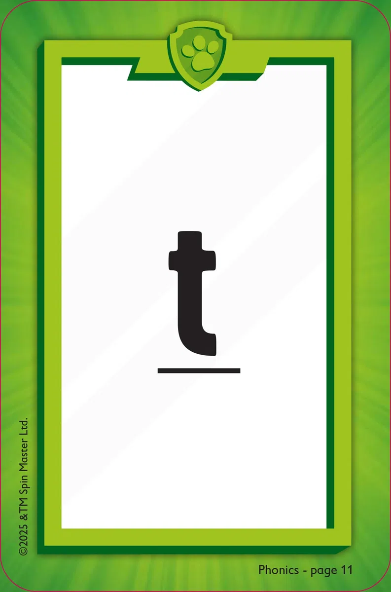 PAW Patrol Phonics Flashcards: Have fun learning to read with the PAW Patrol pups